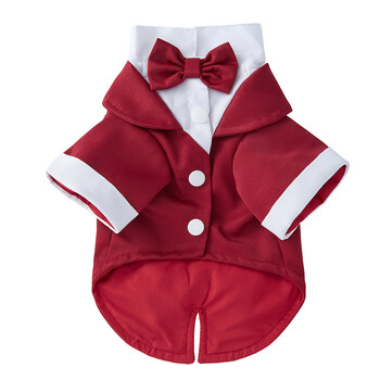 Sügisesed kaisukaru koerariided Uus polüester lipsuga mini koerakleit