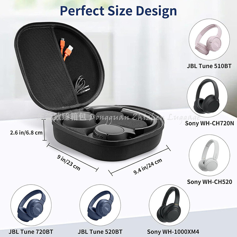 Pogodno za Sony WH i JBL Tune slušalice, pakiranje za slušalice, torbicu za slušalice E BA