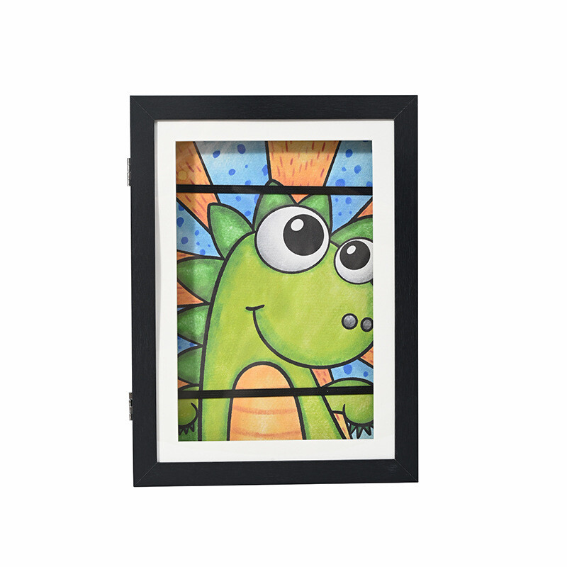 Atverčiamas vaikiškas nuotraukų rėmelis su magnetine saugykla, A4, paprastas „pasidaryk pats“, vaikų menas, nuotraukų rėmelio tvirtinimo vieta