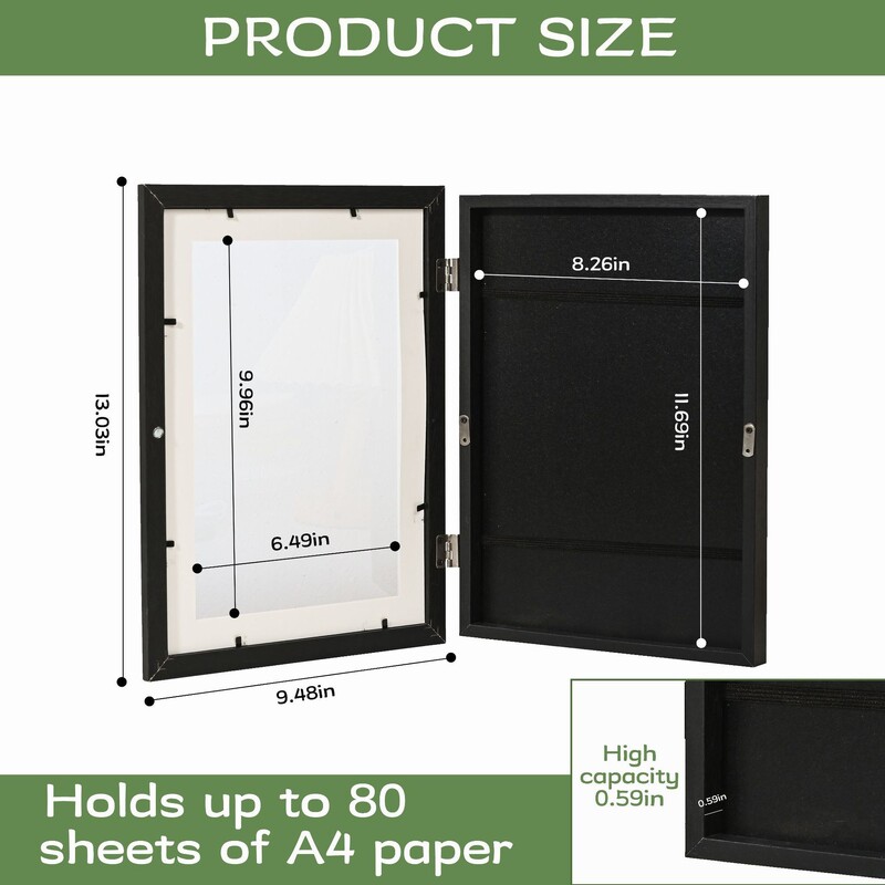 Atverčiamas vaikiškas nuotraukų rėmelis su magnetine saugykla, A4, paprastas „pasidaryk pats“, vaikų menas, nuotraukų rėmelio tvirtinimo vieta