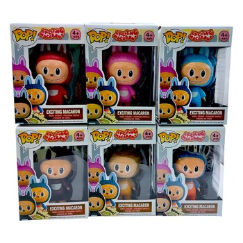 Комплект Фигурки Labubu, пластмаса, 6 броя, 10 см