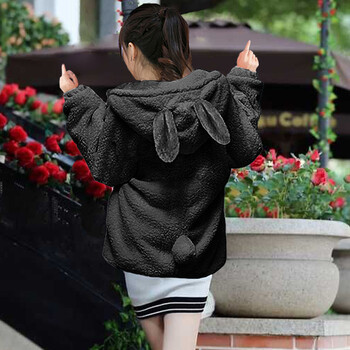 2025 Iarnă groasă MM îngroșată caldă din lână de miel de pluș, haină drăguță de pluș pentru studenți