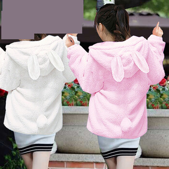 2025 Iarnă groasă MM îngroșată caldă din lână de miel de pluș, haină drăguță de pluș pentru studenți