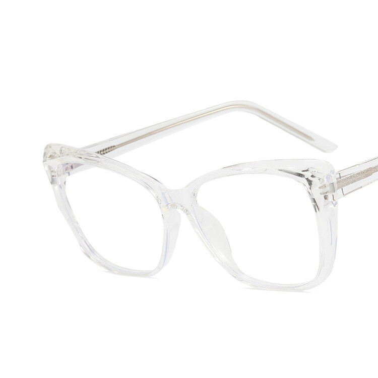 Ευρωπαϊκά και αμερικανικά προσωπικά γυαλιά ανάγνωσης με μάτι γάτας, οπτικό δαχτυλίδι TR90 με αντι-μπλε φως από ρητίνη, μοντέρνες λαβές ελατηρίου