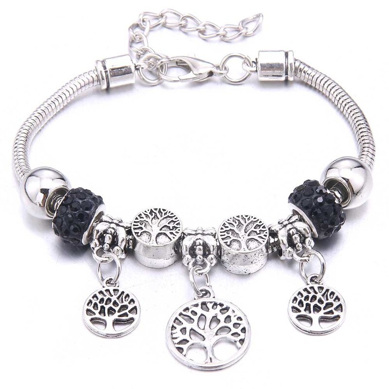 Europietiško ir amerikietiško paprasto stiliaus tarpvalstybinė meilės karūnos plunksnos mados karoliukų apyrankė, modernūs moteriški papuošalai