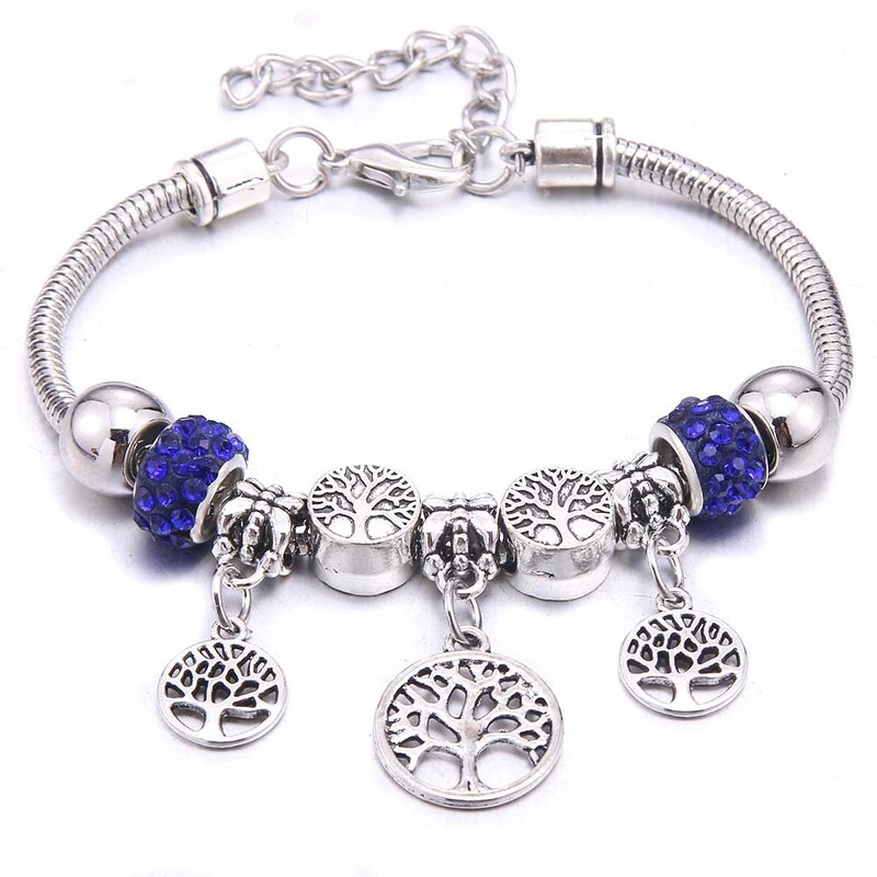 Europietiško ir amerikietiško paprasto stiliaus tarpvalstybinė meilės karūnos plunksnos mados karoliukų apyrankė, modernūs moteriški papuošalai