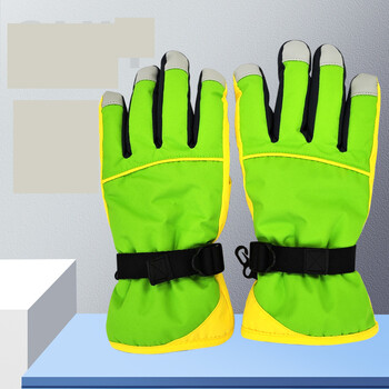 Νέα επαγγελματικά γάντια σκι εξωτερικού εμπορίου 2025, χειμερινή προστασία από το κρύο και βελούδινα ζεστά γάντια ποδηλασίας πέντε δακτύλων, αντιολισθητικά