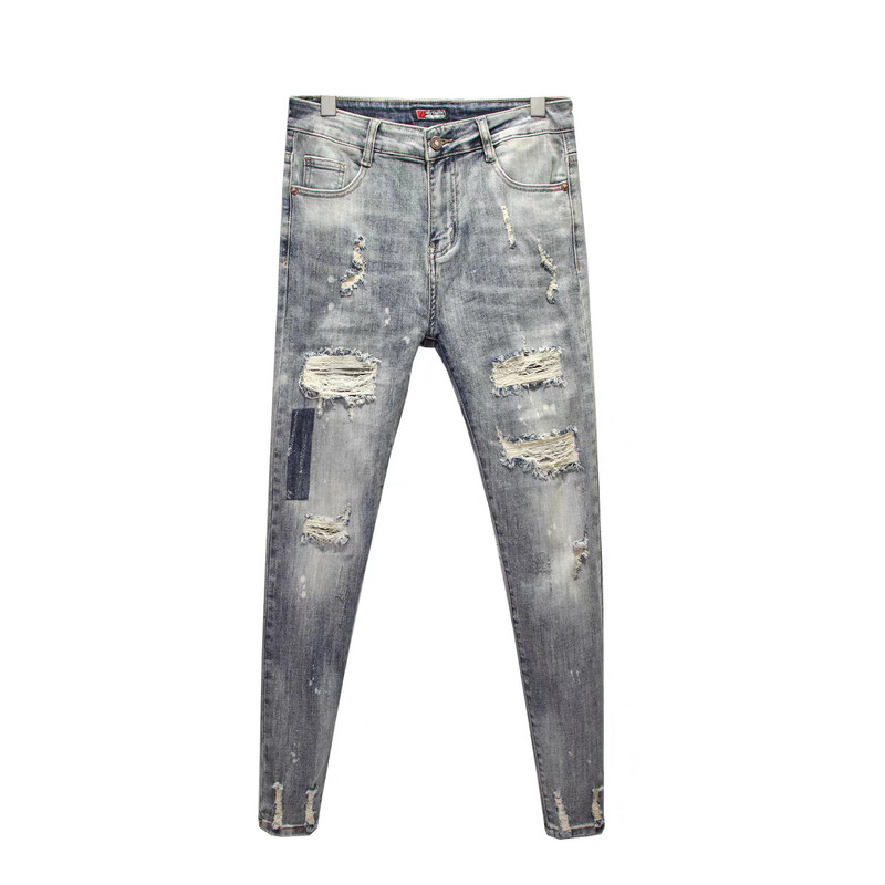 Pantaloni scurți retro din denim pentru bărbați, toamnă, talie înaltă, lejer, slim, pantaloni jogger, pantaloni mici, pantaloni cu picior larg, pantaloni drepți