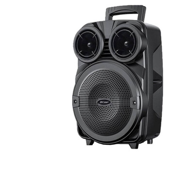 Bezvadu Bluetooth skaļrunis ar ārējo mikrofonu, 6 collu mājas zemfrekvences skaļrunis ar lielu skaļumu, kvadrātveida deju un spēcīgu basu
