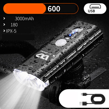 „West Rider“ dviračio žibintas, priekinis žibintas, stipri šviesa, važiavimas naktį, žibintuvėlis, indukcinė lemputė, kalnų dviratis, USB įkrovimas, važiavimo įranga