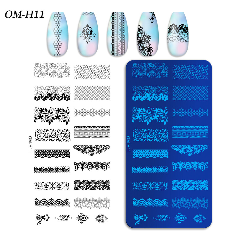 Pārrobežu karsti pārdota nagu mākslas drukas veidne tērauda plāksne taisnstūrveida drukas plāksne krāsu drukas eļļas veidne jauna drukas vieta