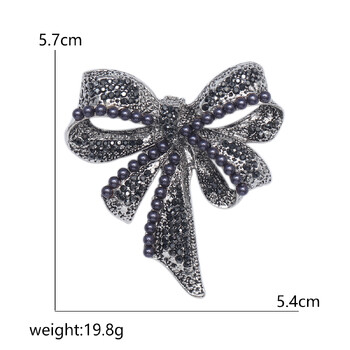 Ευρωπαϊκό και αμερικανικό διασυνοριακό εξωτερικό εμπόριο εξατομικευμένη καρφίτσα μαργαριταριών με κορδέλα ρετρό μόδα ιδιοσυγκρασία γυναικεία αξεσουάρ ένδυσης κατασκευαστές επί τόπου