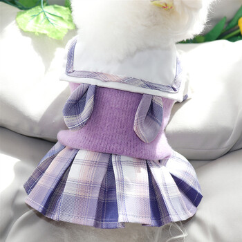 Hercegnő szoknya, kiskutya ruhák, tavasz és ősz, plüssmackó, bichon, pomerániai, schnauzer, kiskutya, háziállat, ősz és tél