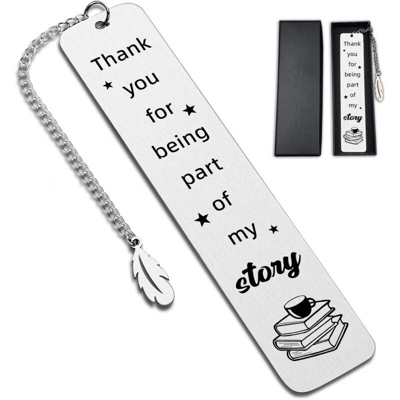 Nerūdijančio plieno skirtukas knygų mylėtojams, mokytojų įvertinimui, kolegai, išėjimui į pensiją, baigimo sezono dovanai, karštam išpardavimui