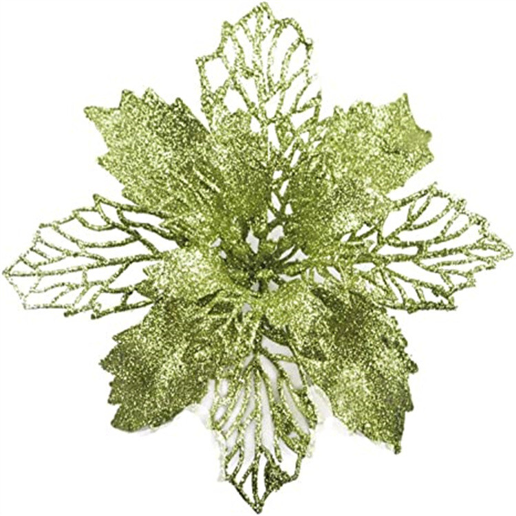 16 cm dobs zelta rotangpalmas pulvera ziedu vainags, DIY dekoratīvi ziedi, Ziemassvētku eglītes aksesuāri, kulonu veidotājs