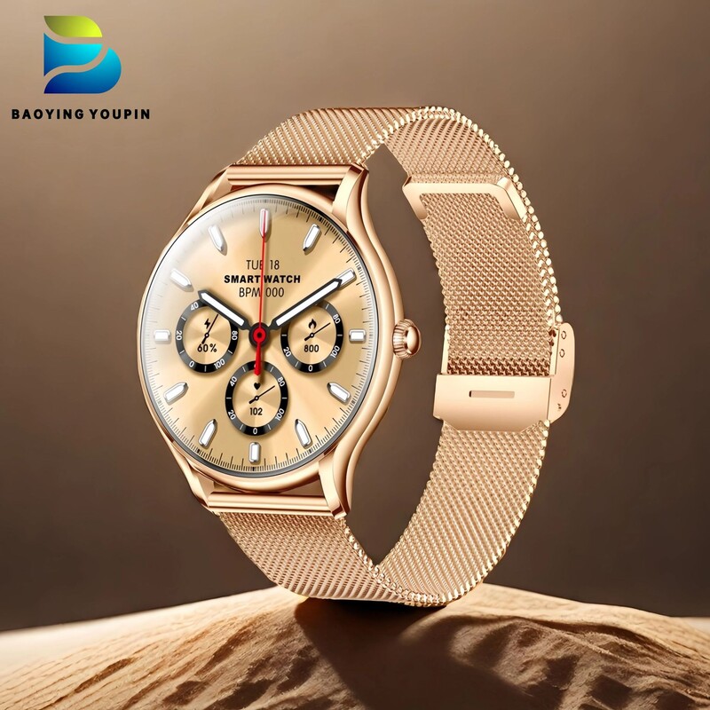 Έξυπνο ρολόι QS36 με κλήσεις Bluetooth, για εξωτερικούς χώρους, για επιχειρήσεις, με δίσκο, μεταλλικό σώμα, εξαιρετικά λεπτή κυρτή οθόνη, παρακολούθηση υγείας