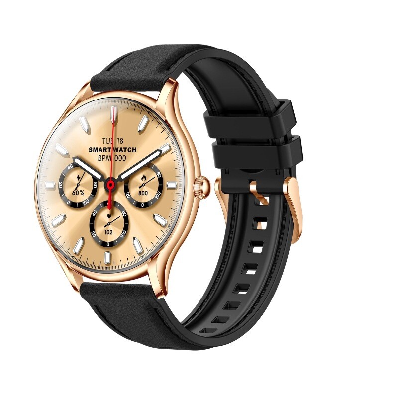 Έξυπνο ρολόι QS36 με κλήσεις Bluetooth, για εξωτερικούς χώρους, για επιχειρήσεις, με δίσκο, μεταλλικό σώμα, εξαιρετικά λεπτή κυρτή οθόνη, παρακολούθηση υγείας