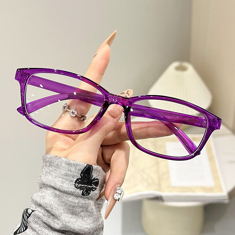 8012 anti-mėlynos šviesos skaitymo akiniai, itin lengvas PC rėmelis, mažas kvadratinis rėmelis, vyresnio amžiaus žmonės atrodo jaunesni, keli laipsniai, pasirinktinai presbiopija, taškas