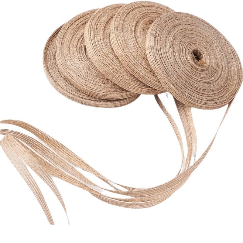 Директни продажби от фабриката на различни размери рибна копринена панделка от коноп "Направи си сам" аксесоари за дрехи Коледен сватбен подарък декорация панделка на едро