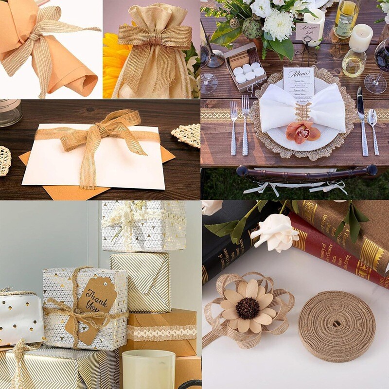 Директни продажби от фабриката на различни размери рибна копринена панделка от коноп "Направи си сам" аксесоари за дрехи Коледен сватбен подарък декорация панделка на едро