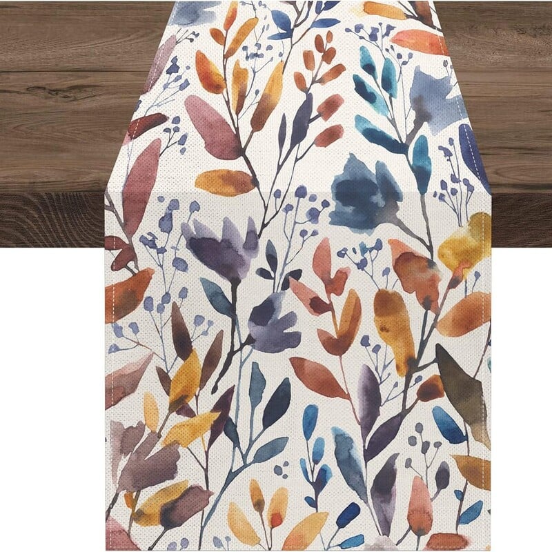 Naujas rudens stalo takelis namams, svetainei, stalo dekoravimui, vakarėliui, moliūgui ir chrizantemai