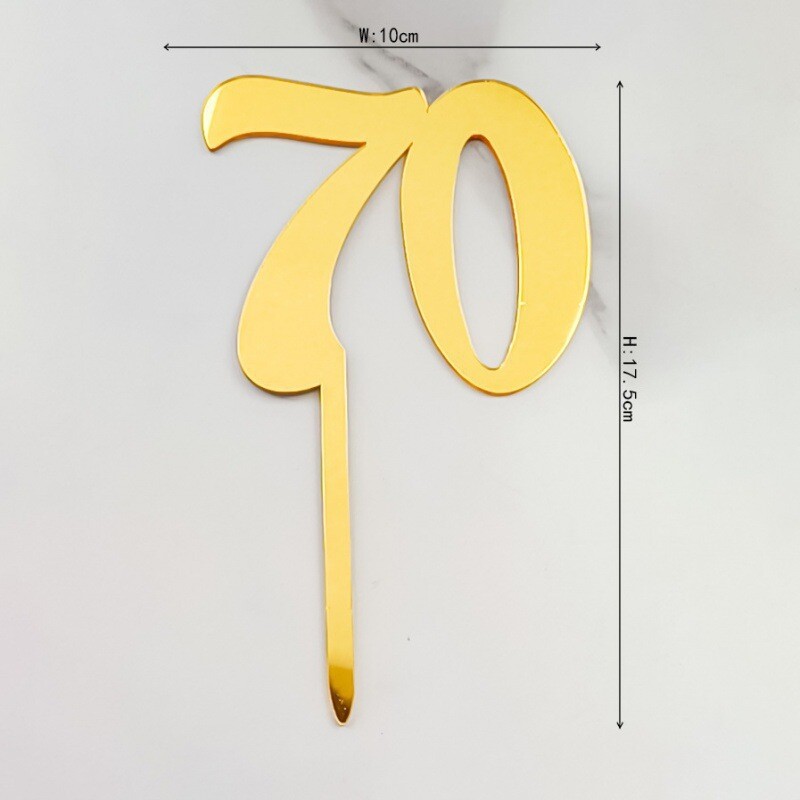 Skaičius 18 21 30 40 50 60 100 akrilinė dekoracija, įdedama vestuvėms, jubiliejui, gimtadieniui, tortui