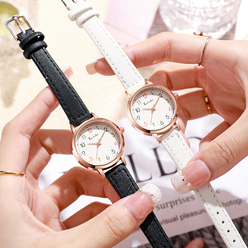 Jauns, stilīgs, universāls studentu sieviešu pulkstenis, sieviešu nišas dzīvei, ūdensizturīgs, augstas klases, ikdienas, vienkāršs sieviešu pulkstenis.