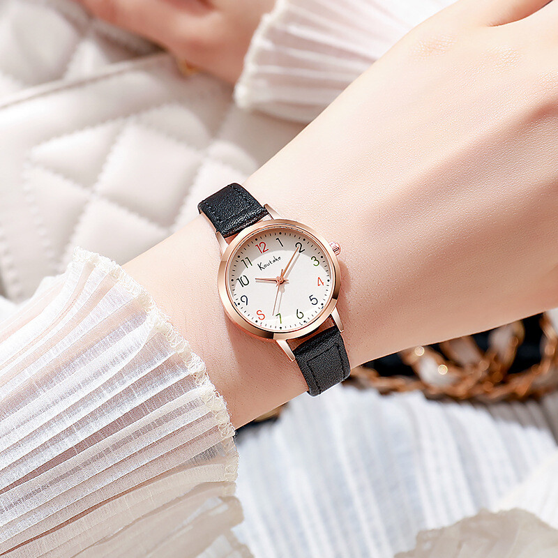 Jauns, stilīgs, universāls studentu sieviešu pulkstenis, sieviešu nišas dzīvei, ūdensizturīgs, augstas klases, ikdienas, vienkāršs sieviešu pulkstenis.