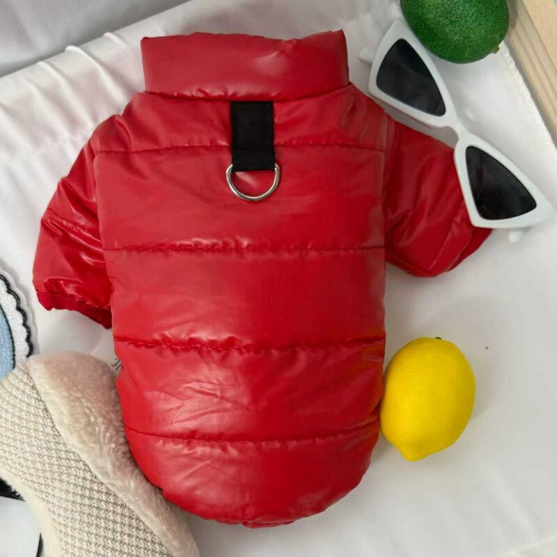 Памучно палто с плюшено мече, памучно яке за котки, дрехи за кучета, зимни дрехи, малко куче, домашен любимец, померан бишон, есенен и зимен стил, топло за кученца