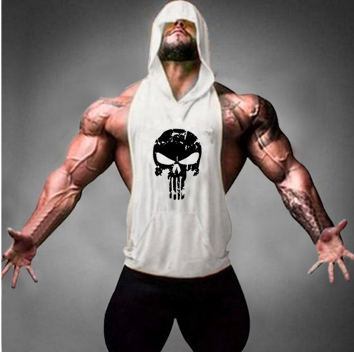 Спортен потник за мъже с качулка и джобове в различни цветове