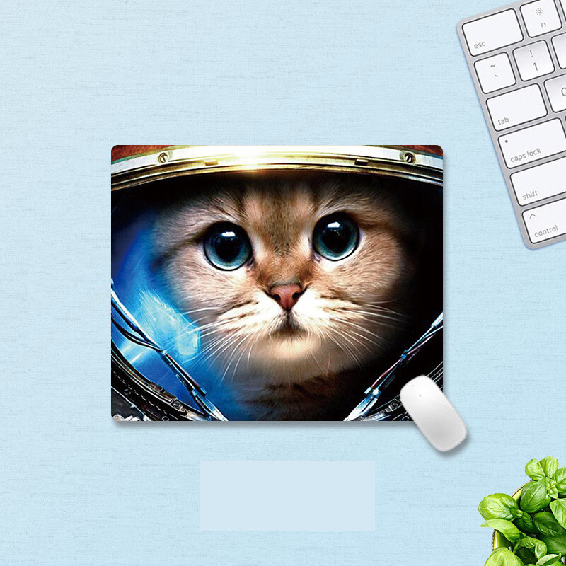 Podloga za miša s crtićem, slatka mačić, podloga za miša, mala igra, uredska kvadratna podloga za miša, neklizajuća podloga