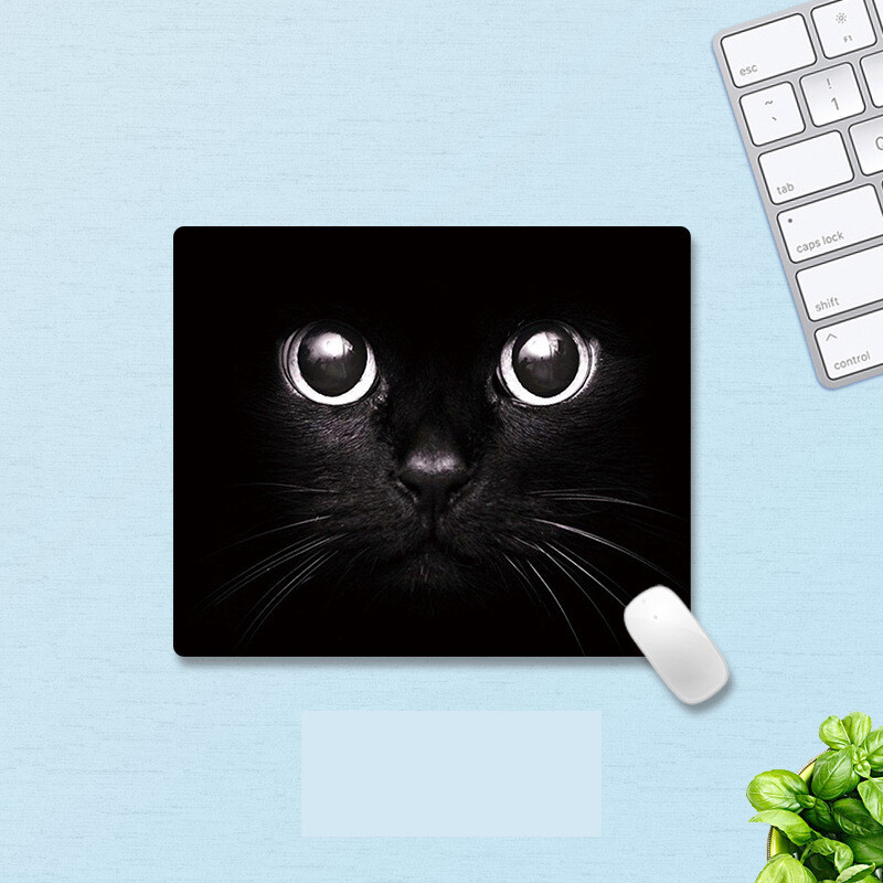 Podloga za miša s crtićem, slatka mačić, podloga za miša, mala igra, uredska kvadratna podloga za miša, neklizajuća podloga