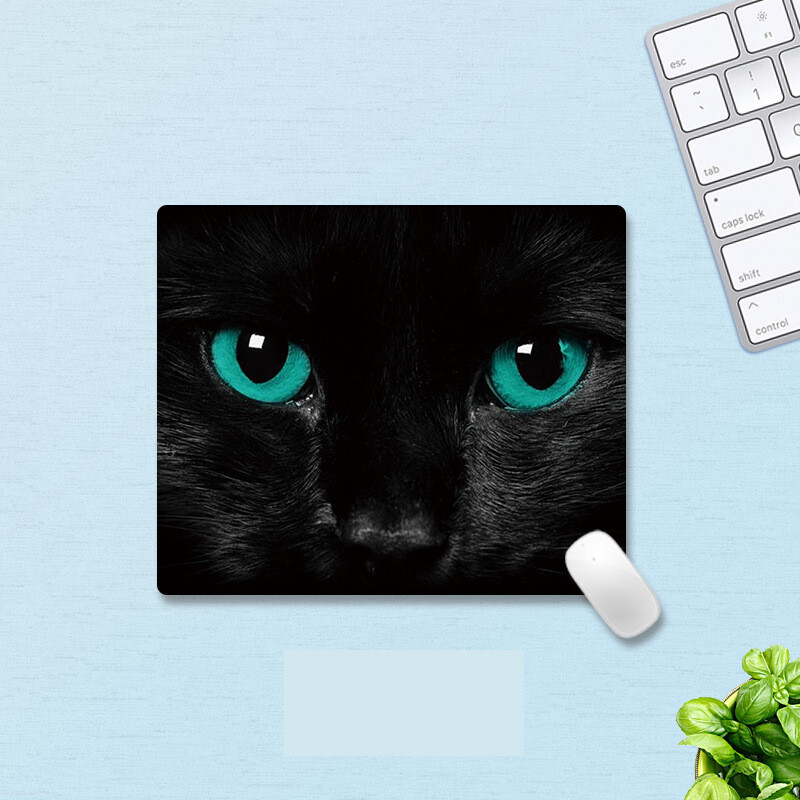 Podloga za miša s crtićem, slatka mačić, podloga za miša, mala igra, uredska kvadratna podloga za miša, neklizajuća podloga