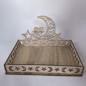 Ornamente din lemn 2022 decorațiuni de sărbători decorațiuni de masă tavă pentru deserturi artizanat en-gros