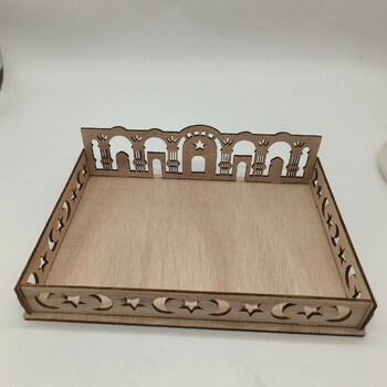 Ornamente din lemn 2022 decorațiuni de sărbători decorațiuni de masă tavă pentru deserturi artizanat en-gros