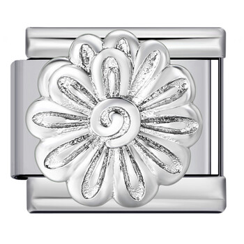 Jaunās sērijas titāna tērauda aproce ar ziedu, metināšanas rakstu, eļļas pilienu, DIY itāļu modulāra aproce, siksniņa, ķēdīte, vairumtirdzniecība