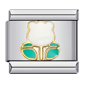 Jaunās sērijas titāna tērauda aproce ar ziedu, metināšanas rakstu, eļļas pilienu, DIY itāļu modulāra aproce, siksniņa, ķēdīte, vairumtirdzniecība