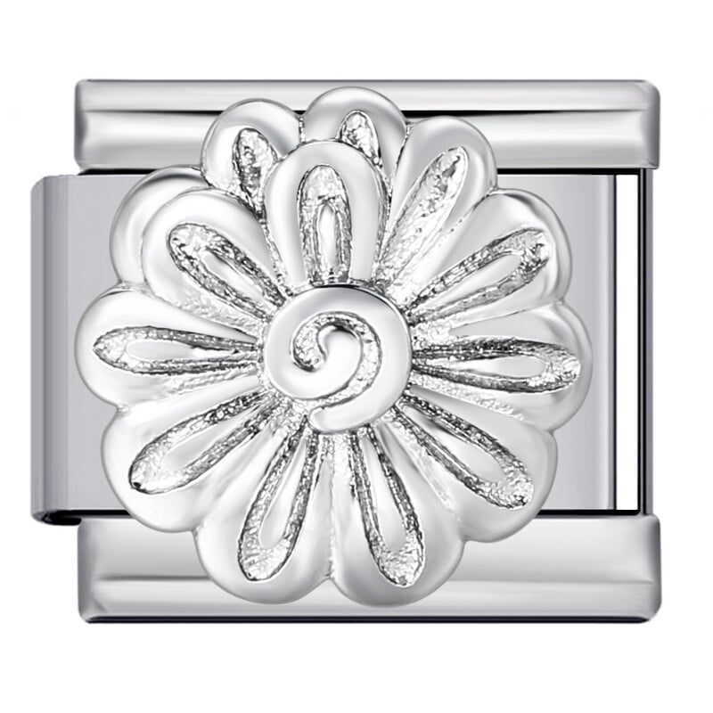 Jaunās sērijas titāna tērauda aproce ar ziedu, metināšanas rakstu, eļļas pilienu, DIY itāļu modulāra aproce, siksniņa, ķēdīte, vairumtirdzniecība