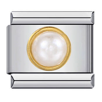 Vienkārša itāļu modulāra aproce ar zelta motīvu, kas izgatavota no titāna tērauda, metināšanas aproce ar eļļas pilienu, itāļu modulāra.