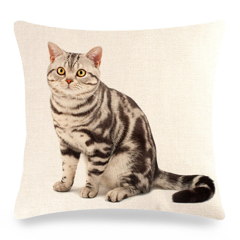 Трансгранична популярна калъфка за възглавница с кучешки мотиви за животни, подходяща за декорация на възглавници за диван в спалнята