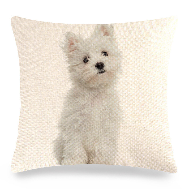 Трансгранична популярна калъфка за възглавница с кучешки мотиви за животни, подходяща за декорация на възглавници за диван в спалнята