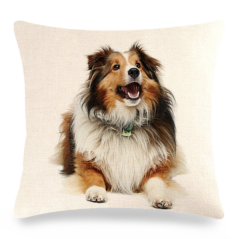 Трансгранична популярна калъфка за възглавница с кучешки мотиви за животни, подходяща за декорация на възглавници за диван в спалнята
