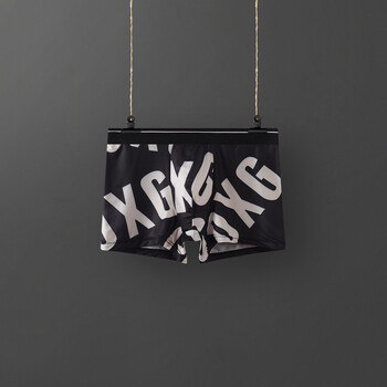 Ανδρικό Μπικίνι από Μετάξι σε Πάγο, Ανδρικά Μποξεράκια, Καλοκαιρινά Λεπτά, Αναπνέοντα, Τυπωμένα, Ανδρικά Αντιβακτηριδιακά Εσώρουχα