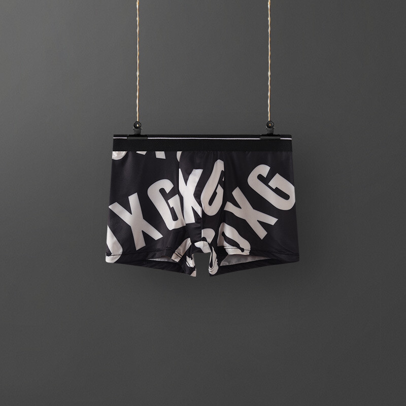 Ανδρικό Μπικίνι από Μετάξι σε Πάγο, Ανδρικά Μποξεράκια, Καλοκαιρινά Λεπτά, Αναπνέοντα, Τυπωμένα, Ανδρικά Αντιβακτηριδιακά Εσώρουχα