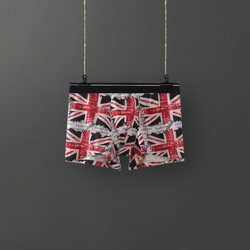 Ανδρικό Μπικίνι από Μετάξι σε Πάγο, Ανδρικά Μποξεράκια, Καλοκαιρινά Λεπτά, Αναπνέοντα, Τυπωμένα, Ανδρικά Αντιβακτηριδιακά Εσώρουχα