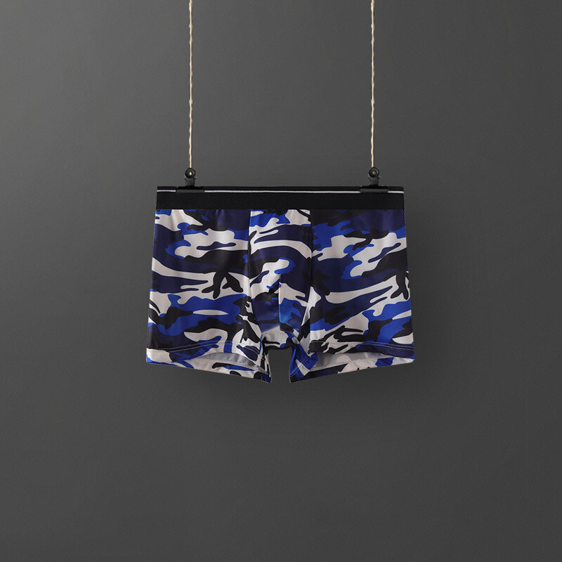 Ανδρικό Μπικίνι από Μετάξι σε Πάγο, Ανδρικά Μποξεράκια, Καλοκαιρινά Λεπτά, Αναπνέοντα, Τυπωμένα, Ανδρικά Αντιβακτηριδιακά Εσώρουχα