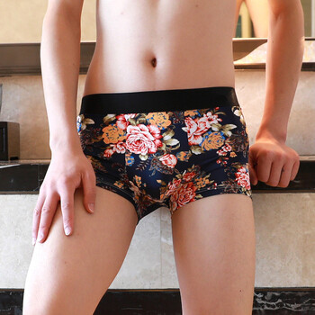 Ледено копринено дишащо мъжко бельо, безшевни ултратънки боксерки с голям размер, летни къси панталони за момчета Ice Sense, на едро