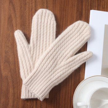 Tarpvalstybinės užsienio prekybos gamintojų didmeninė prekyba 100 vilnonių siūlų pirštinėmis rudens ir žiemos pirštinėmis šiltos šalčiui atsparios vienspalvės pirštinės moterims