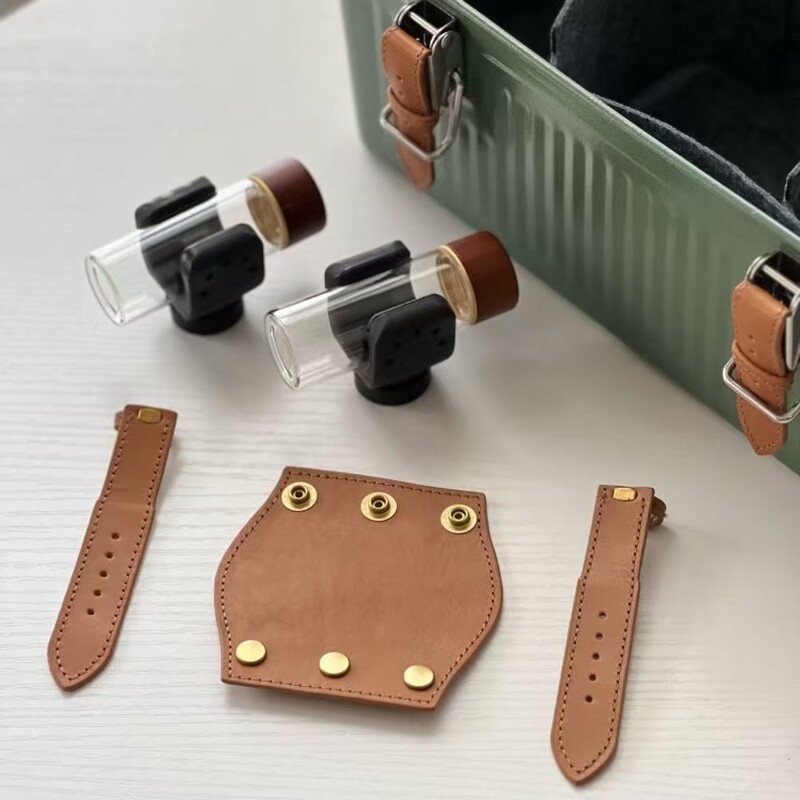 Подходящи за превръщане на кутии за обяд Stanley в калъфи за бариста с кожени дръжки, ръкавици, удароустойчива вътрешна подплата и скоби за тръбички за кафе за къмпинг.