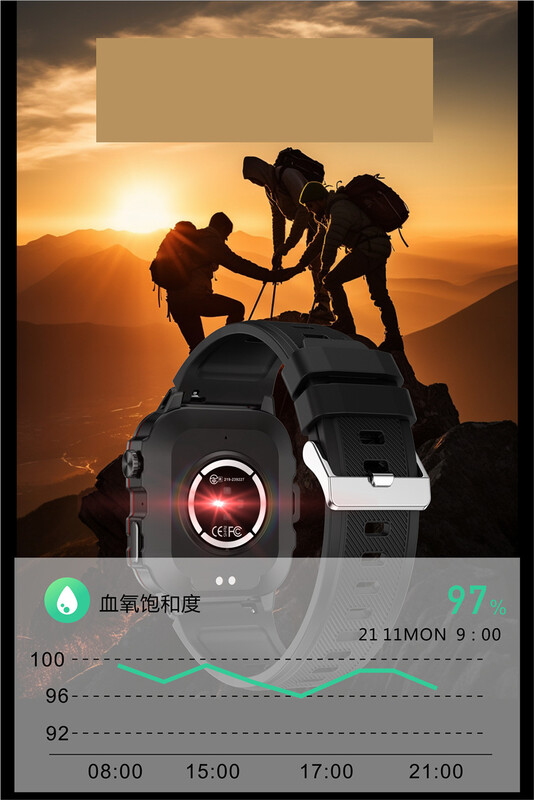 Νέο διασυνοριακό έξυπνο ρολόι QX11 του 2023 με κλήσεις Bluetooth, καρδιακό ρυθμό, αρτηριακή πίεση, παρακολούθηση θερμοκρασίας σώματος, λειτουργίες αντοχής σε εξωτερικούς χώρους και αθλητισμού